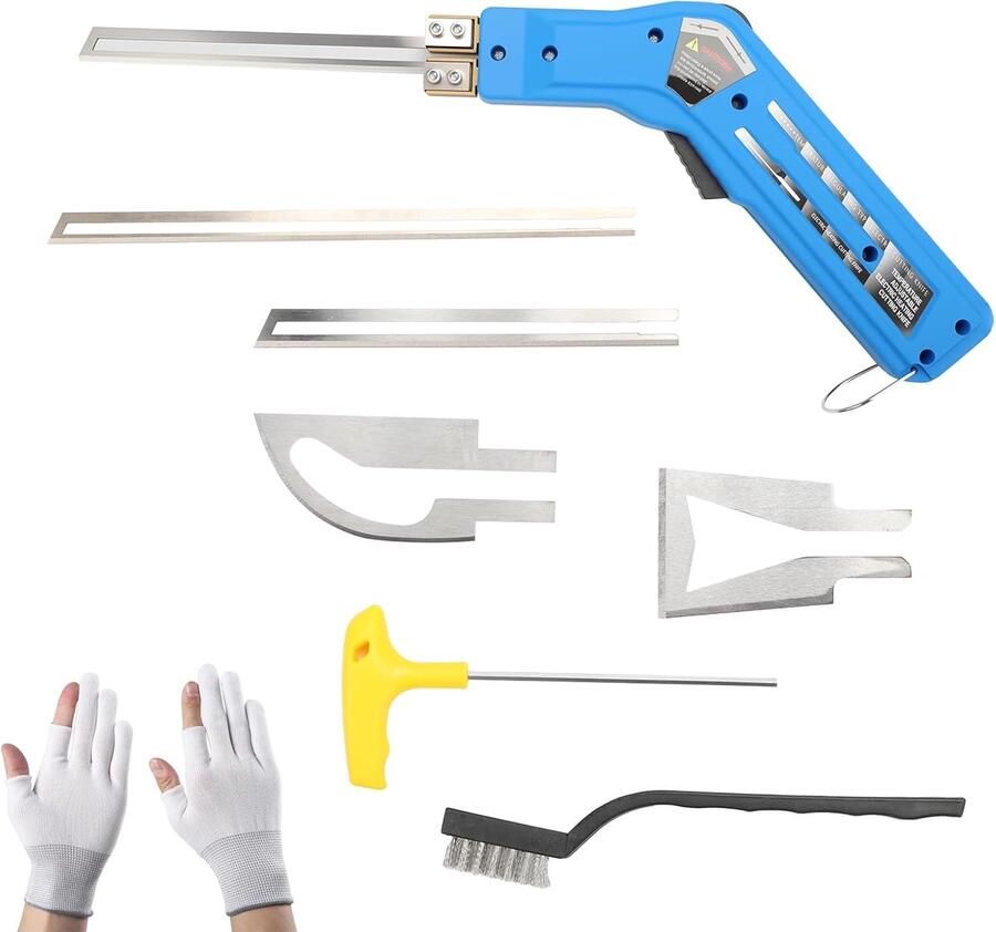 SnelShoppen Elektrische Hitte Cutter 180W voor Schuim 0-600℃ 220-240V met 4 Professionele Messen Handschoenen Borstel en Engelse Sleutel Perf