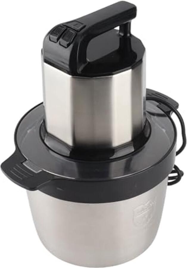 SnelShoppen Elektrische Vleesinder 6L 1500W Roestvrijstalen Keukenmachine Blender C met 2 Versnellingen voor Efficiënt Vlees en Groenten Hakken