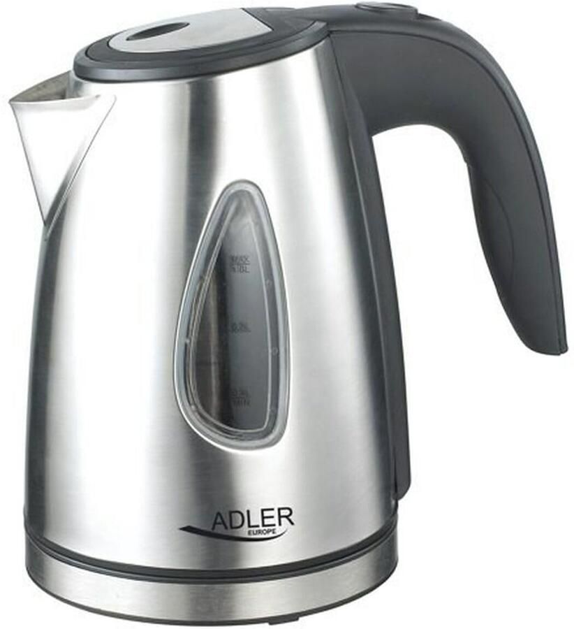 SnelShoppen Elektrische Waterkoker 1 0 L Snelle Kooktijd RVS Waterkoker Perfect voor Keuken Feestjes Camping Compact en Stijlvol Zwart