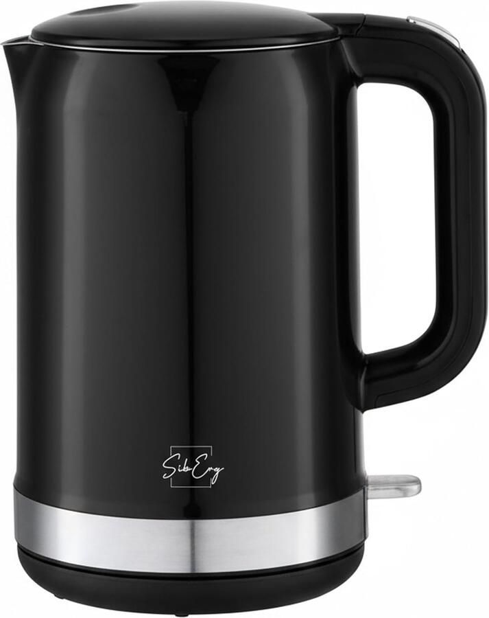 SnelShoppen Elektrische Waterkoker 1 7 Liter Roestvrij Staal Dubbelwandig 2200 Watt BPA Vrij Automatische Uitschakeling Oververhittingsbeveili