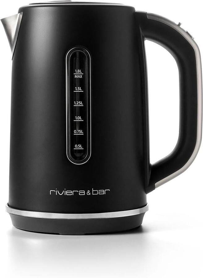 SnelShoppen Elektrische Waterkoker 1.8L RVS 2200W Temperatuurselectie 40-100°C LCD Display Water- en Theemodi Oververhittingsbeveiliging