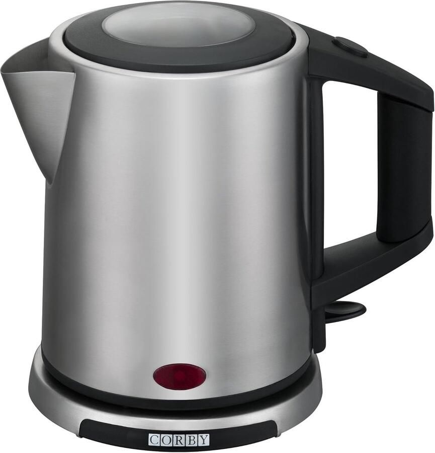SnelShoppen Elektrische Waterkoker 1L in Geborsteld Staal EU Plug Snel Koken voor Thuis Keuken Camping Gezelligheid - Foto 1