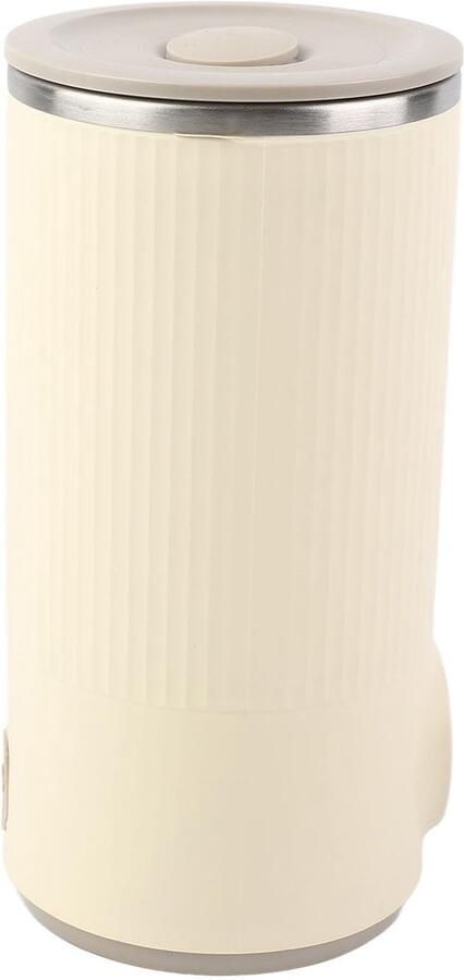 SnelShoppen Elektrische Waterkoker Draagbaar Mini Verwarmingsbeker Roestvrij Staal 400 ml Oplaadbaar via USB Snelle Opwarming tot 55 °C Accu 6000 mA