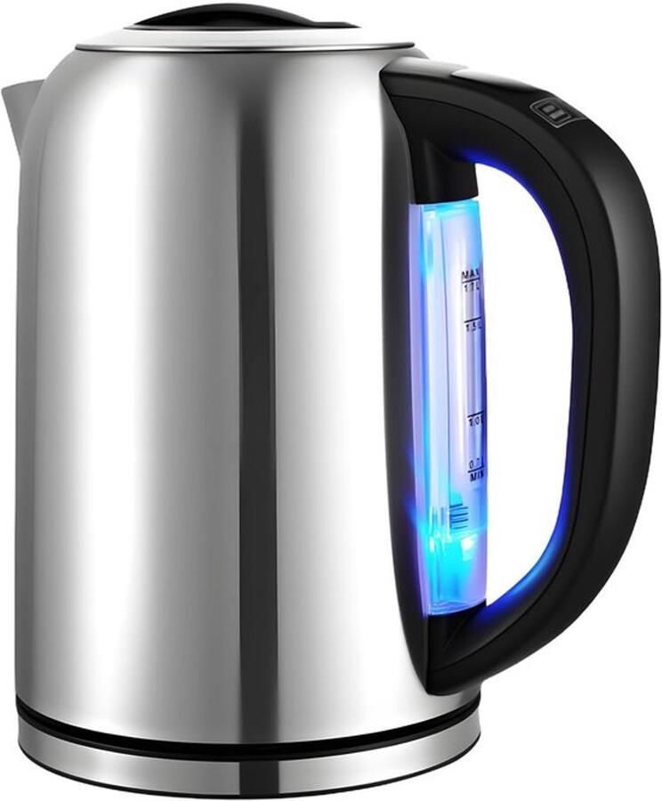 SnelShoppen Elektrische Waterkoker met Temperatuurinstelling 45°C 90°C RVS 1.7 Liter LED Kettle 100% BPA-vrij Theeketel met Warmhoudfunctie