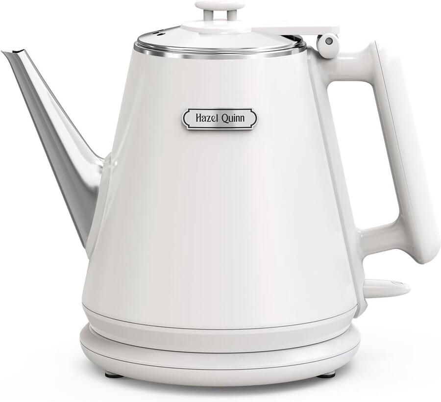 SnelShoppen Elektrische Waterkoker Roestvrij Staal 304 BPA-vrij Draadloos Automatisch Uitschakelen Dubbele Wanden Snel Koken 1 Liter 1360 Wat