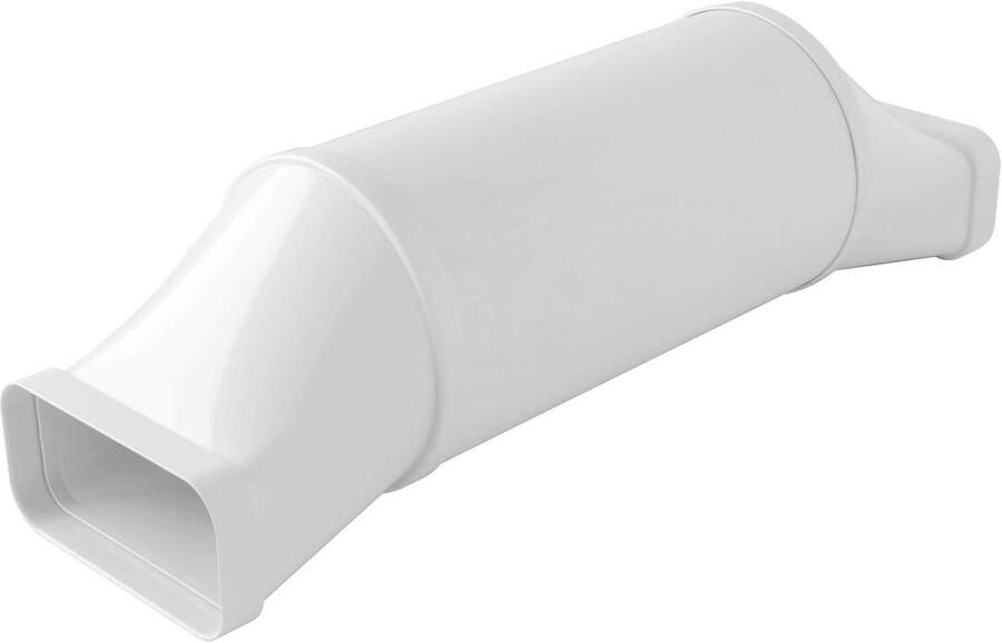 SnelShoppen Excentrische Afzuigkappen en Rechthoekige Kanalen 150 x 70 mm Wit voor Keuken Badkamer en Ventilatie Systemen