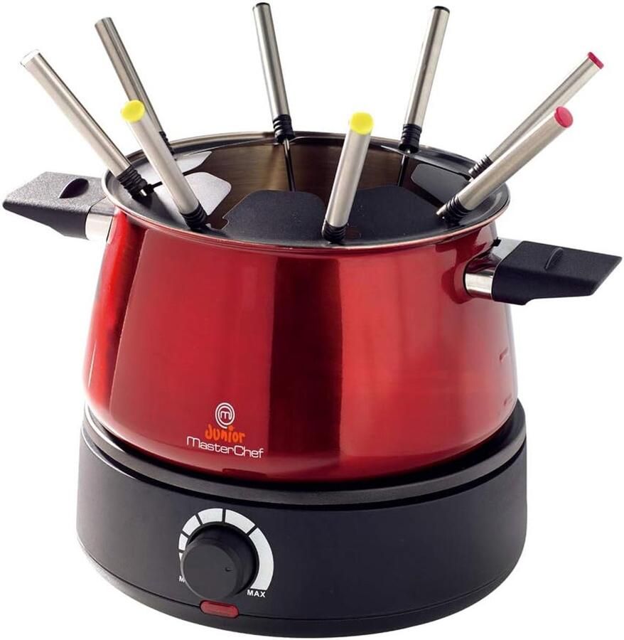 SnelShoppen Fondue Set voor 8 Personen 1500W 1.4L RVS Pot met Continue Temperatuur Controle Ideaal voor Feesten Gezelligheid en Familie