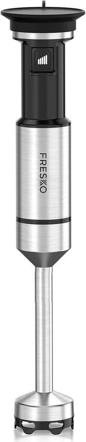 SnelShoppen FRESKO Staafmixer 1000 W krachtige minipimer met roestvrijstalen pannenbescherming instelbare snelheden voor keuken smoothie soep en