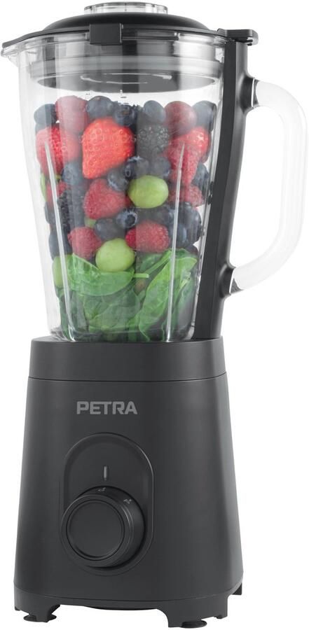 SnelShoppen Glazen Blender 1 5L BPA-vrij Roestvrijstalen Lemmet 600W 2 Snelheden Pulsefunctie Veiligheidsvergrendeling voor Smoothies Soepen e