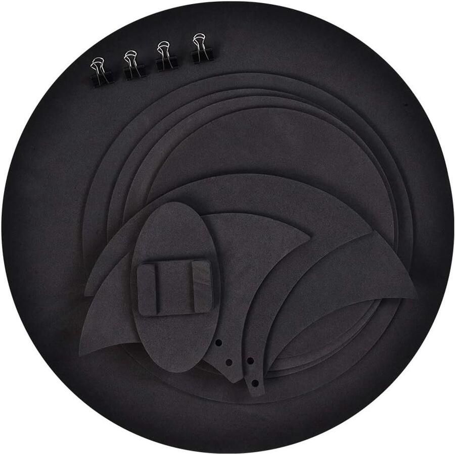 SnelShoppen Gootop Set Rubber Impact Absorbers Zwart Geluiddempers voor Handmixer Hoog Elastisch 5mm Dikte Schokbestendig Keuken Accessoire
