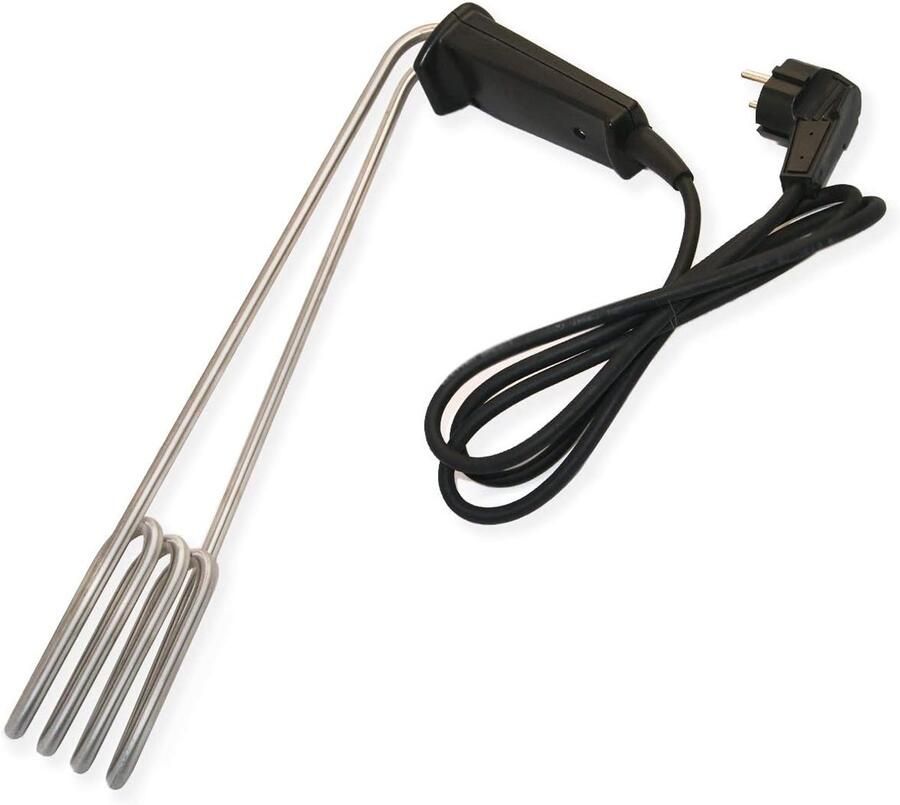 SnelShoppen Grote draagbare elektrische waterkoker heater XL met onderdompelweerstand 1500W 230V voor camping caravan reizen professioneel gebrui