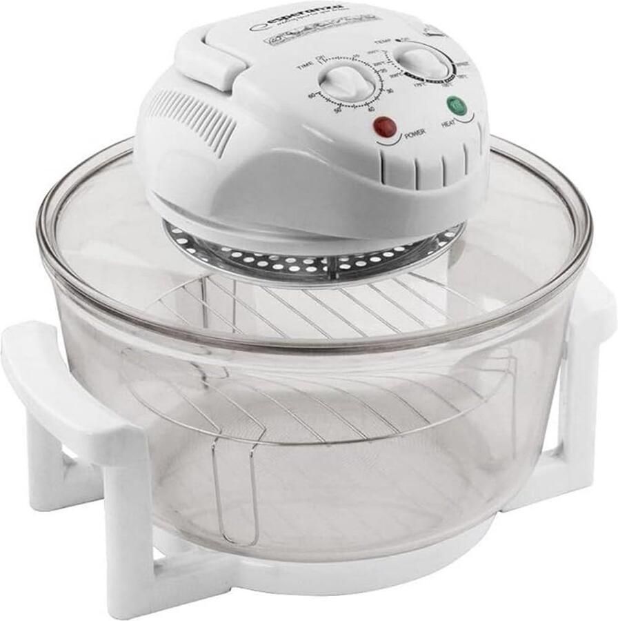 SnelShoppen Halogeenoven 1400 Watt Heteluchtkachel Mini Oven 18L Wit Ideaal voor Keuken Camping en Feest