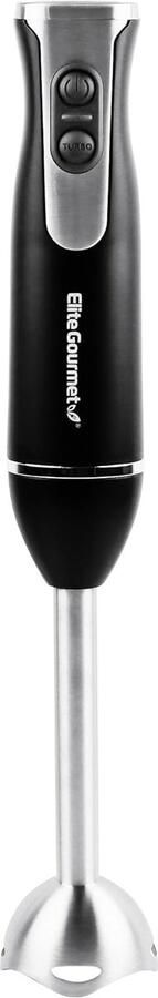 SnelShoppen Hand Blender 500 Watt Staafmixer 2 Snelheden Roestvrijstalen Messen Dismountable Mixer voor Smoothies Babyvoeding Soepen Zwart