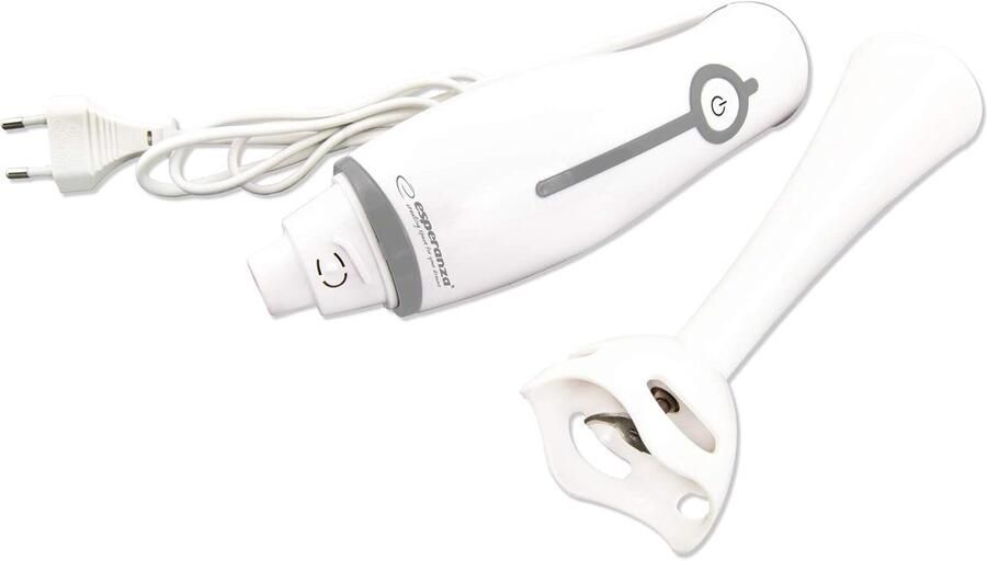 Hand blender 250W wit-grijs 1 snelheid ideaal voor smoothies SnelShoppen