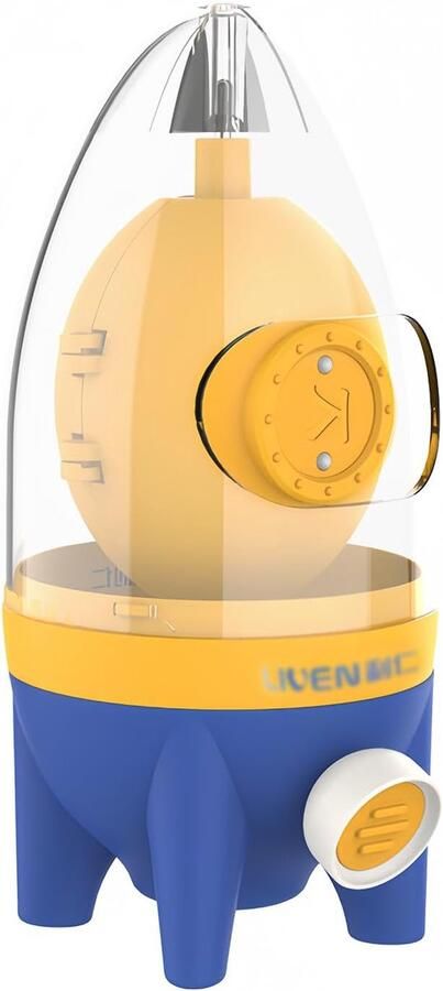 SnelShoppen Handmatige Eierklopper Gele Eiermixers Eierschudders voor Perfect Gekookte Eieren Keuken Gadgets van Duurzaam ABS en Silicone Ideaal