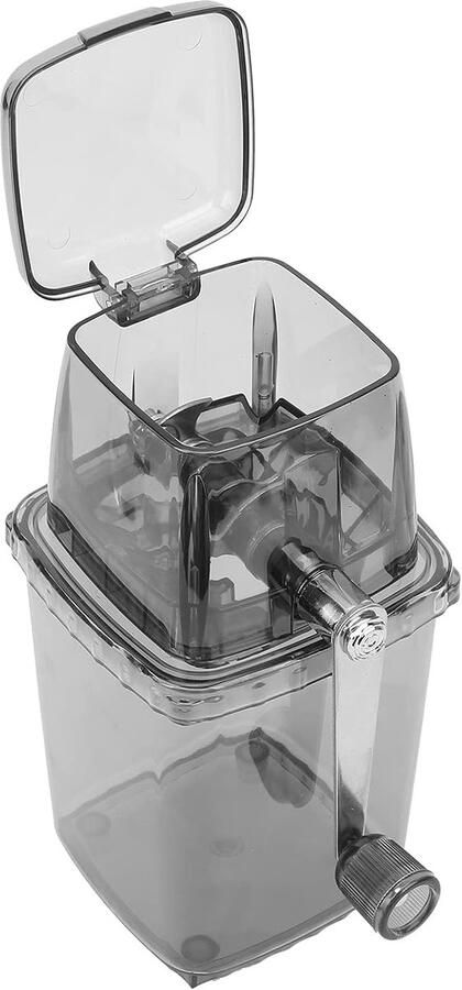 SnelShoppen Handmatige IJs Crusher met Handkruk Ergonomische Bait Crusher voor Keuken Bar en Vissen 1.2 Liter Duurzaam PP Kunststof