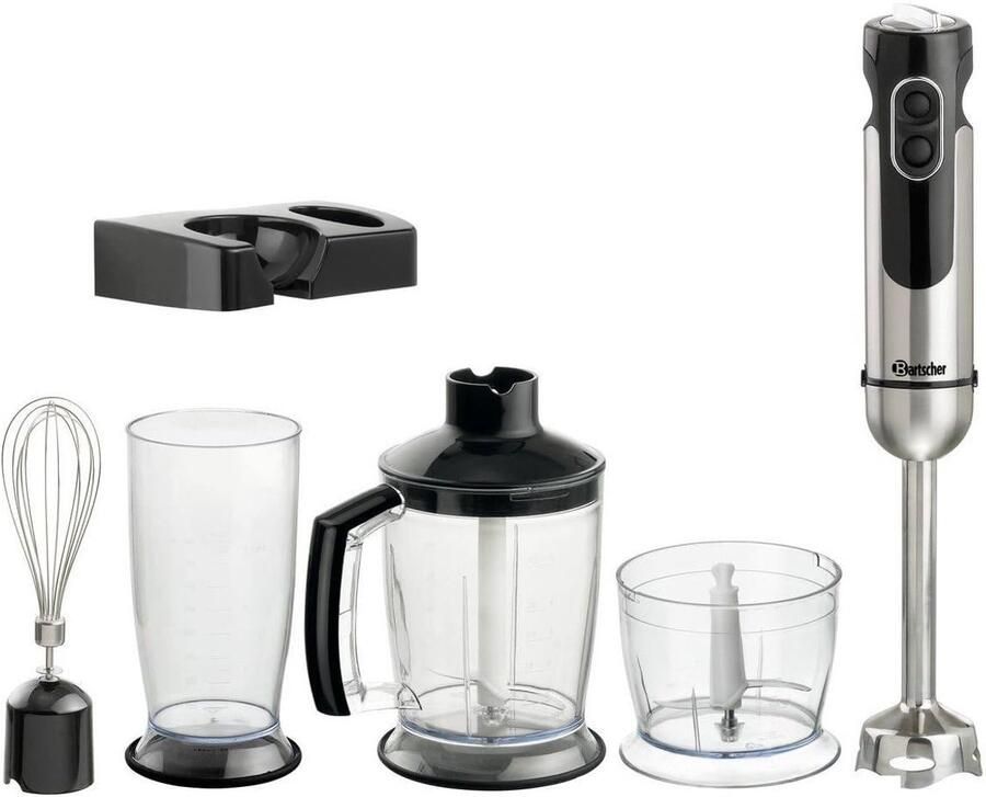 SnelShoppen Handmatige Staafmixer 130206 Mixen Pureren Snijden Roeren Compact Lichtgewicht Ideaal voor Keuken en Koken 150 x 200 x 410 mm