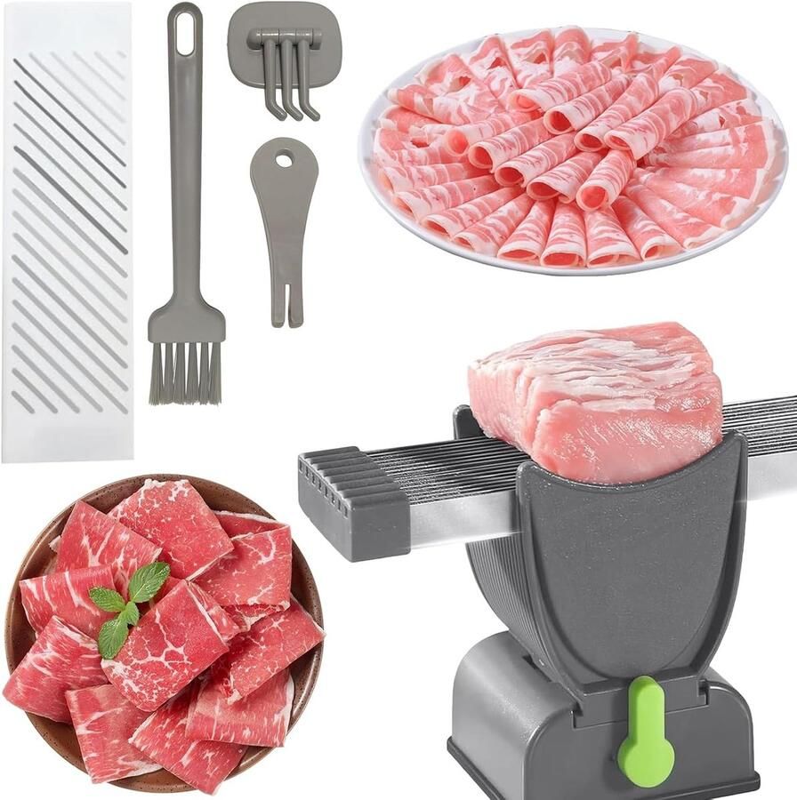 SnelShoppen Handmatige Vleessnijder Vers Vlees Snijden Groenten en Fruit Ideaal voor Barbecue Stoofschotels en Dagelijks Koken