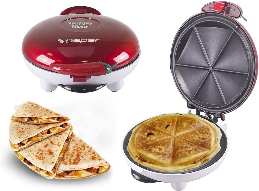 SnelShoppen Happy Hour Aperitif Maker Quesadilla Maker voor Panzerotti Zoete en Hartige Dumplings in Minuten Ideaal voor Feesten Camping en Ke