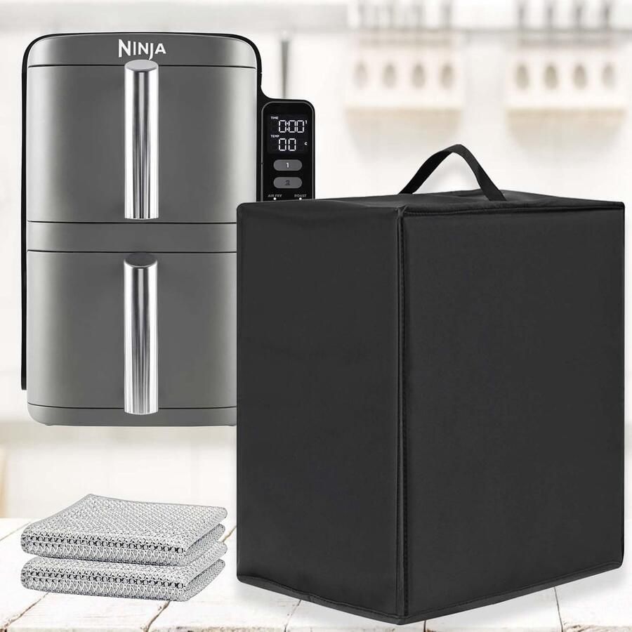 SnelShoppen Heat Resistant Waterproof Dustproof Cover voor Airfryer MAX Dual Zone 9.5L 10.4L Combi 7000 XXL 8.3L Duurzaam Nylon Bescherming teg