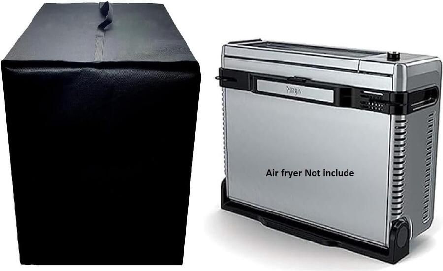 SnelShoppen Heavy Duty Hittebestendige Waterdichte Stofafdekking voor Airfryer Oven Geschikt voor Digitale Airfryer SP101 en FT102CO 600D Nylon