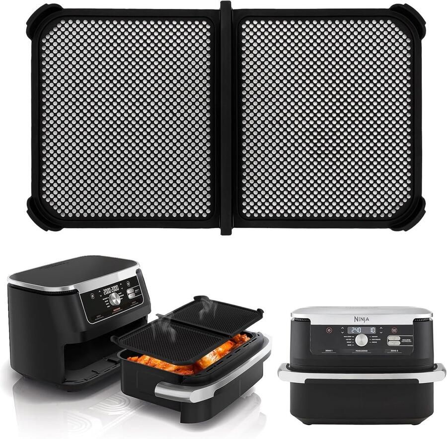SnelShoppen Herbruikbare Accessoires voor Air Fryer 10.4L Silicone Air Fryer Vormen Bescherming tegen Vettige Spatten Keukenaccessoires voor Ninj - Foto 1