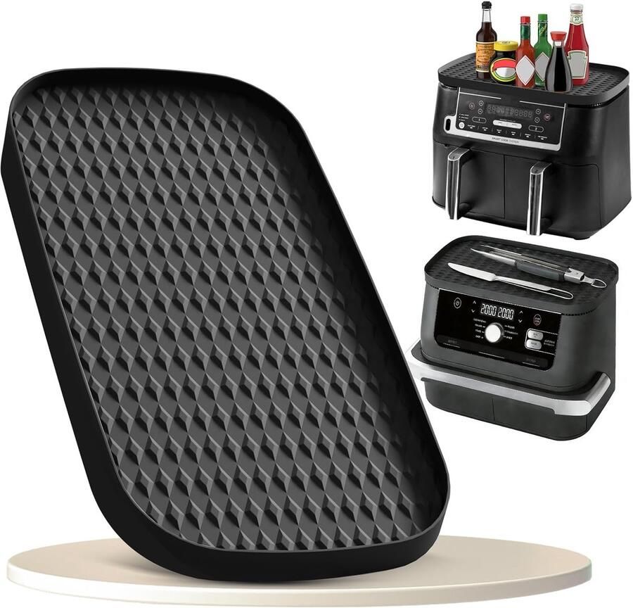 SnelShoppen Heteluchtfriteuse Accessoires Siliconenmat & Opbergrek voor 9 5-10 4 l Herbruikbare Keuken Gadgets voor Airfryer Ideaal voor Koken B
