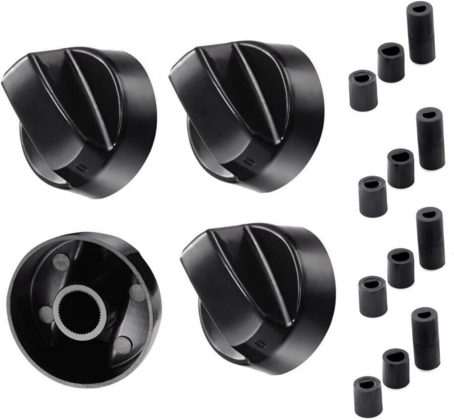SnelShoppen Hob Knob 4 Universele Controle Knoppen Gasfornuis Knoppen Geschikt voor Bijna Alle Fornuizen en Hobs Keuken Accessoires