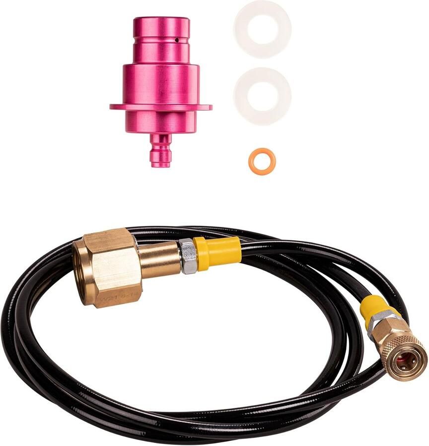 SnelShoppen Hogedrukslang met CO2-adapter voor SodaStream Duo Quick Connect QC Koolzuurfles Slang Aansluiting Grote CO2-flessen Bespaar Geld en T