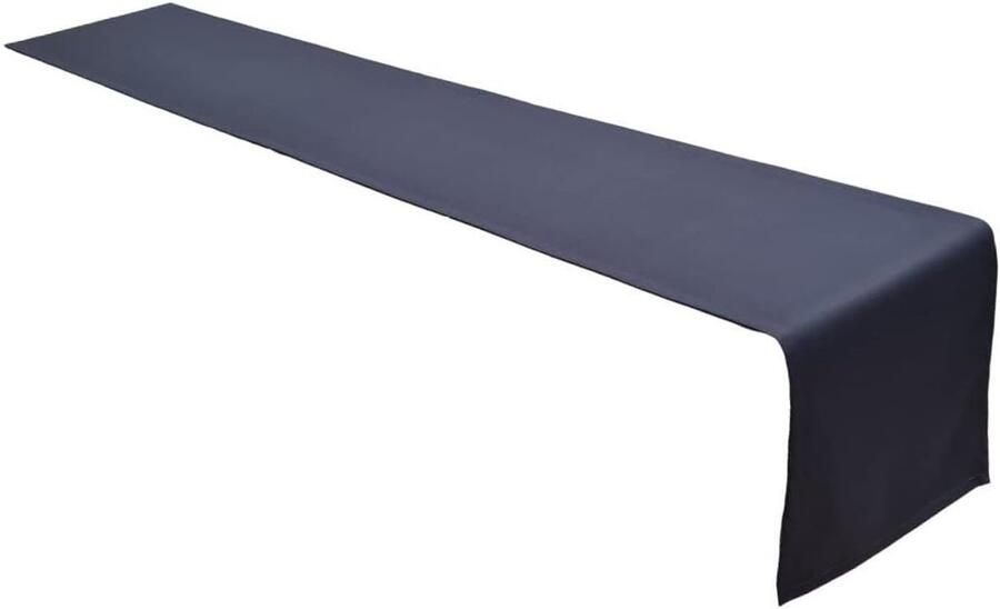 SnelShoppen Hoogwaardige tafelrunner 40x180cm 100% katoen anthraciet makkelijk te onderhouden duurzaam feestelijk en geschikt voor restaurant