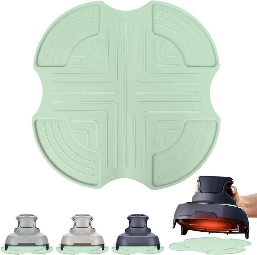 SnelShoppen Hot Air Fryer Pad Silicone voor Airfryer Antislip Silicone Coaster Warmtebestendig Werkoppervlak Bescherming 26.5x26.5cm BPA-vrij