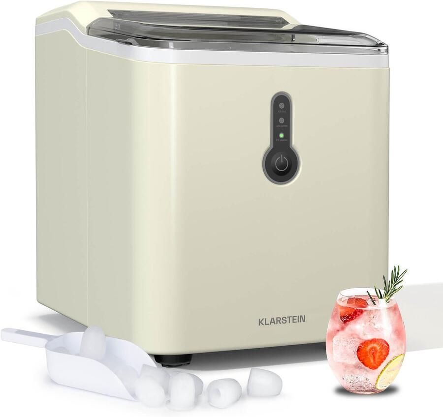 SnelShoppen IJsblokjesmachine Klein 12kg 24h 8 min Cyclus 1 5L Watertank Draagbaar met LED-indicatoren Transparant Deksel Ideaal voor Feestj