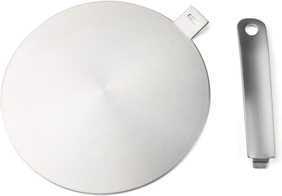 SnelShoppen Inductie Adapter Converter Disc voor Inductiekookplaat Warmteverspreidingsplaat met Afneembare Handgreep 24 cm Geschikt voor Gas- en