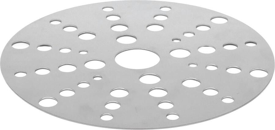 SnelShoppen Inductiekookplaat Adapter Schijf Roestvrijstalen Verhitterschijf Warmteverspreider voor Glazen Kookplaat Diameter 18 cm Perfect