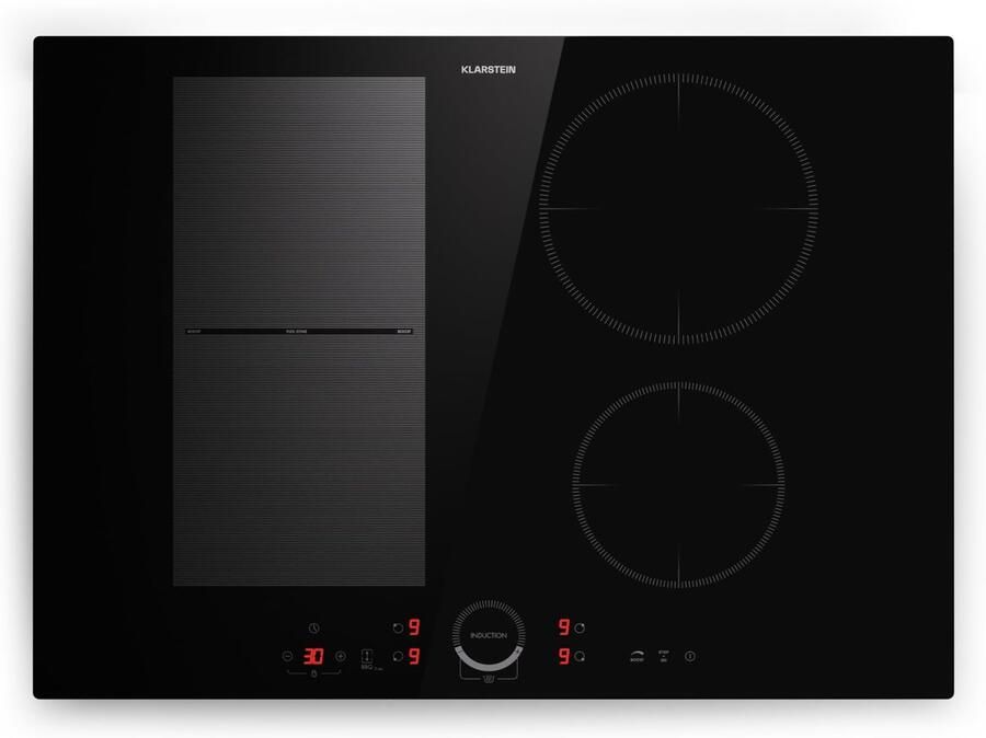 SnelShoppen Inductieplaat 7000W Elektrische Kookplaat met 4 Pitten en ThermoBoost Inductiekookplaat voor Keuken Feest Camping en Meer
