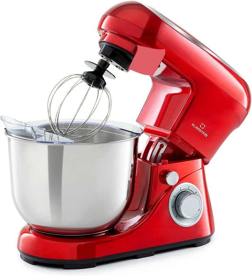 SnelShoppen Keukenmachine 1300W 7 Vermogensstanden 5L RVS Kom Planetair Mixsysteem Krachtig Compact Koken en Bakken Aluminium Kneedhaak