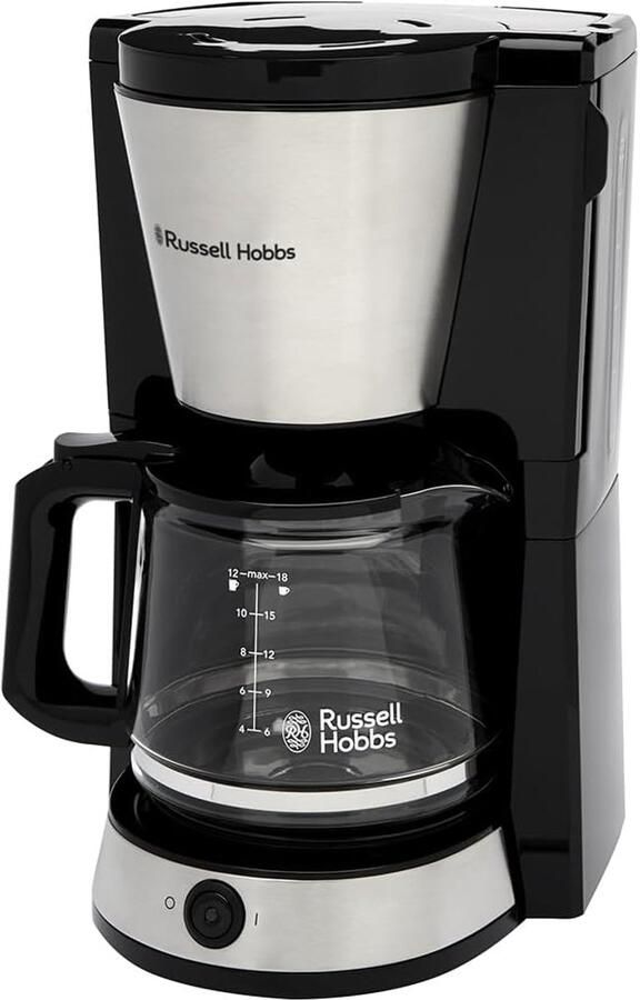 SnelShoppen Koffiezetapparaat Filter Koffie Maker 1 25L Glazen Karaf 10 Kopjes Roestvrij Staal 40 Min Keep Warm Pauze Functie Brouw Now Knop Blauw L