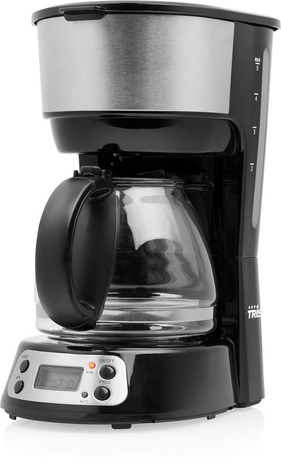 SnelShoppen Koffiezetapparaat voor 4-6 Kopjes Warmhoudfunctie Automatische Uitschakeling Druppelvrij Systeem Verwijderbaar Waterfilter BPA-vrij