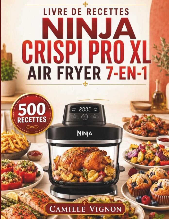 SnelShoppen Kookboek Airfryer 7-in-1 met 500 Snelle en Croustillante Recepten voor Gezinsmaaltijden