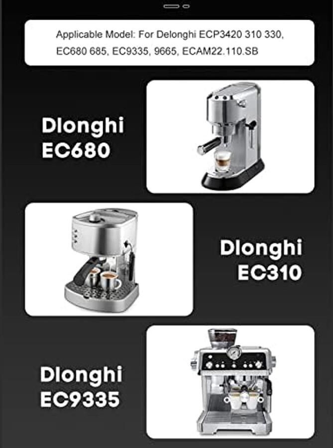 SnelShoppen Krachtige Melkschuimer met Stoomeffect voor ECP EC680 EC9335 RVS Melkstoomdouche met Siliconen Ringen Perfect voor Koffiehuizen en Re - Foto 2