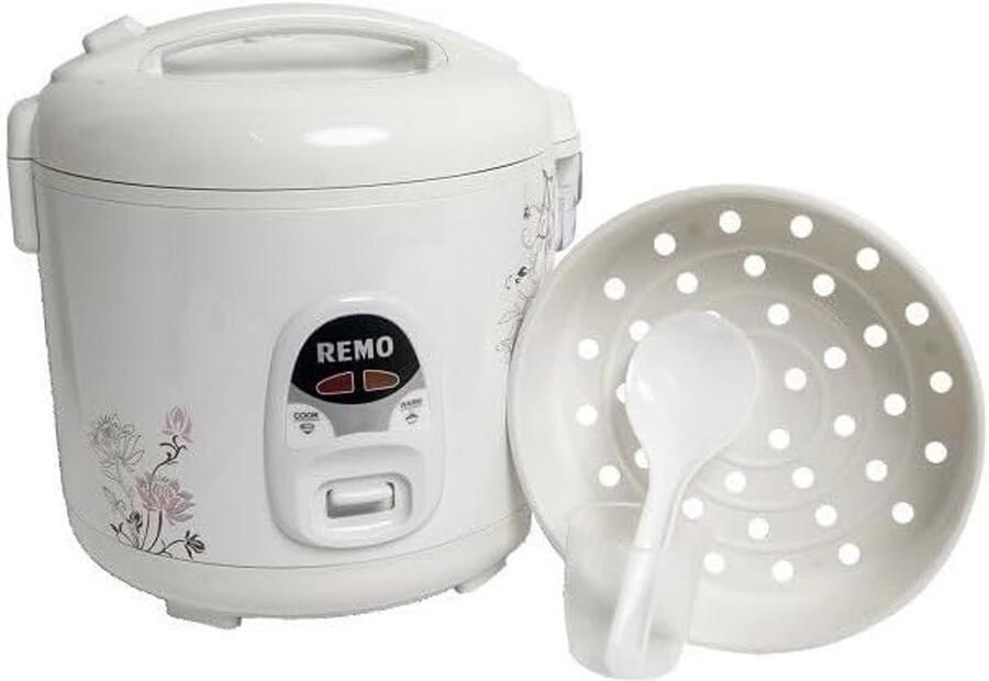 SnelShoppen Luxe Rijstkoker 1.8L Elektrische Kookpan met Stoommandje 9 Porties Anti-aanbak Binnenpan Automatische Uitschakeling Ideaal voor Keuk