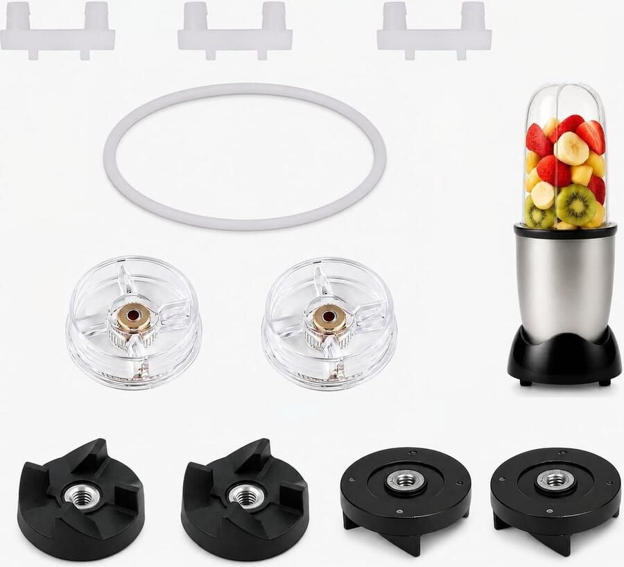 SnelShoppen Magic Bullet Vervangingsonderdelen 2 Basis Gear 4 Blad Gear 3 Kussens 1 Sealing Ring Geschikt voor 250W Blender Keukenaccessoir