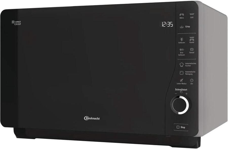 SnelShoppen Magnetron Bauknecht MW 427 SL 20L Capaciteit RVS 800W Combifunctie Makkelijk in Gebruik Voor Keuken Koken en Verwarmen