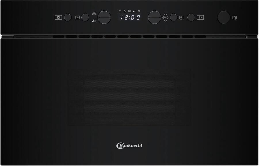 SnelShoppen Magnetron met Stoomfunctie 22 L 750 Watt Solo Magnetron met RapidDefrost en Snelstart Zwart Keukenapparaat voor Stoomkoken en Ontd