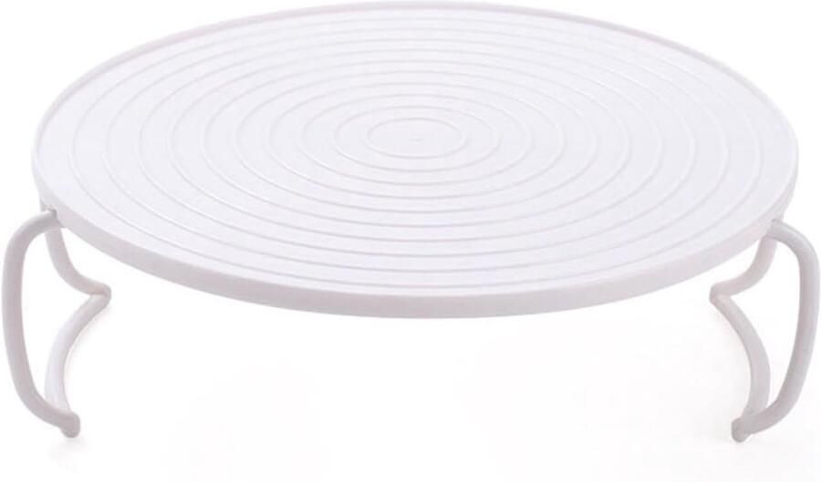 SnelShoppen Magnetron Plate Stacker Grill Rack Vouwbare Handgrepen Plastic Bakplaat voor Magnetron en Oven Ideaal voor Bacon en Diepvries Snac