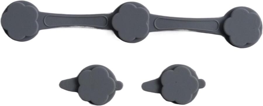 SnelShoppen Magnets voor Airfryer bakpapier Ideale Airfryer accessoire van silicone met magneten voor veilige bevestiging in grijs Perfect voor