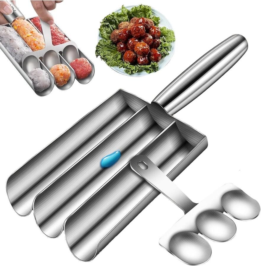 SnelShoppen Meatball Maker Gehaktbal Molen met Lange Handgreep Geschikt voor Gehaktballen Visballen Groenteballen en IJsballen Keukenaccesso