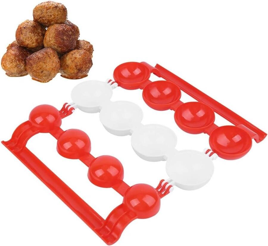 SnelShoppen Meatball Maker Plastic Gehaktbal Maker Voor Gevulde Vleesballen Visballen Groenteballen Melonballen 4 In 1 Mould Voor Keuken Ideaa