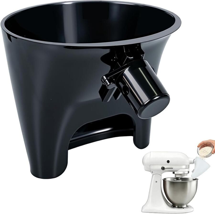 SnelShoppen Meeltrechter voor Keukenmachines Schenkopzetstuk voor Artisan 5QT & 7QT Draaibare Kop Zwart Wit Rood Paars Duurzaam en Perfect v