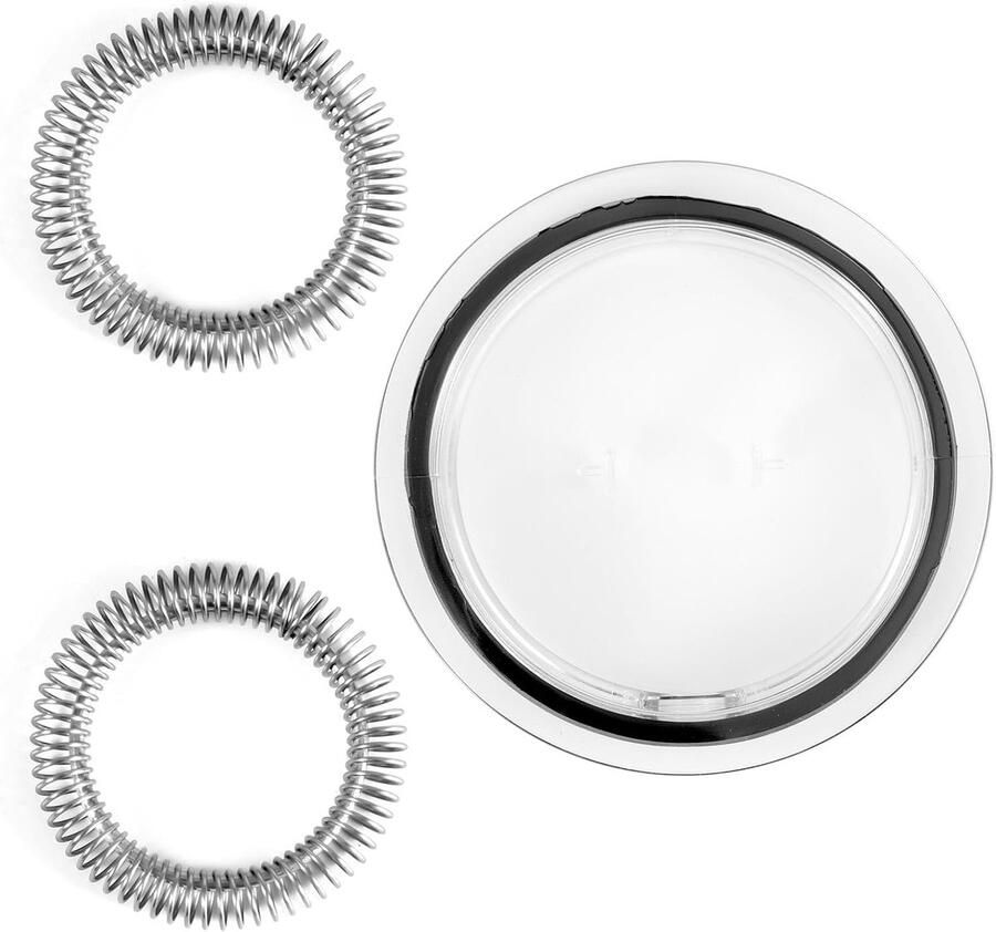 SnelShoppen Melkschuimdeksel met 2 Vervangende Veerwhisks Sealing voor Melkschuimdeksel Accessoires voor Koffiemachines Geschikt voor Nespresso Ae